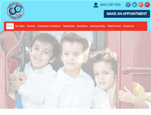 Tablet Screenshot of childrenseyecenterorangecounty.com